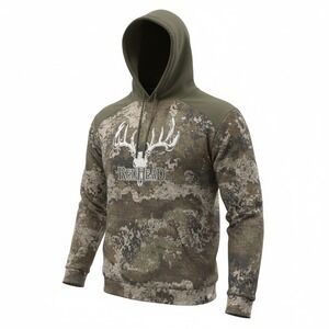 REDHEAD Camo Hoodie Mens Large Green Brown‎ Pullover Hunting Sweatshirt 25x29